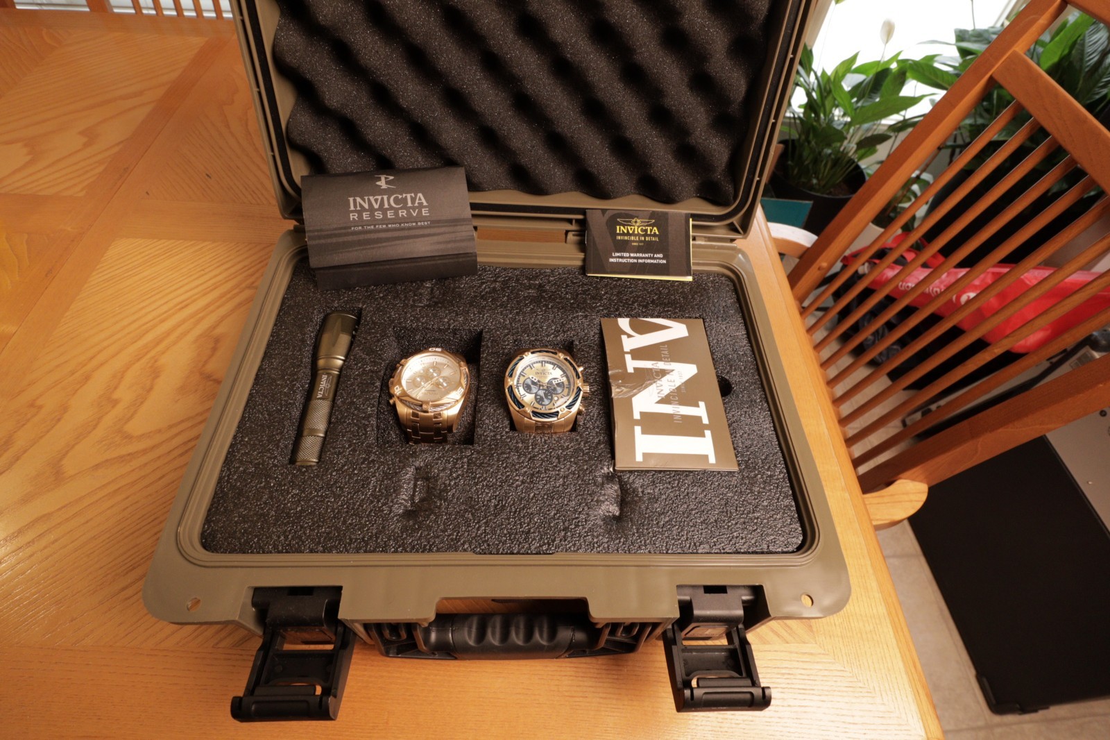 Invicta Watches Model 34121 and 31441 with hard case and accessories Invicta Watches Model 34121 and 31441 with hard case and accessories