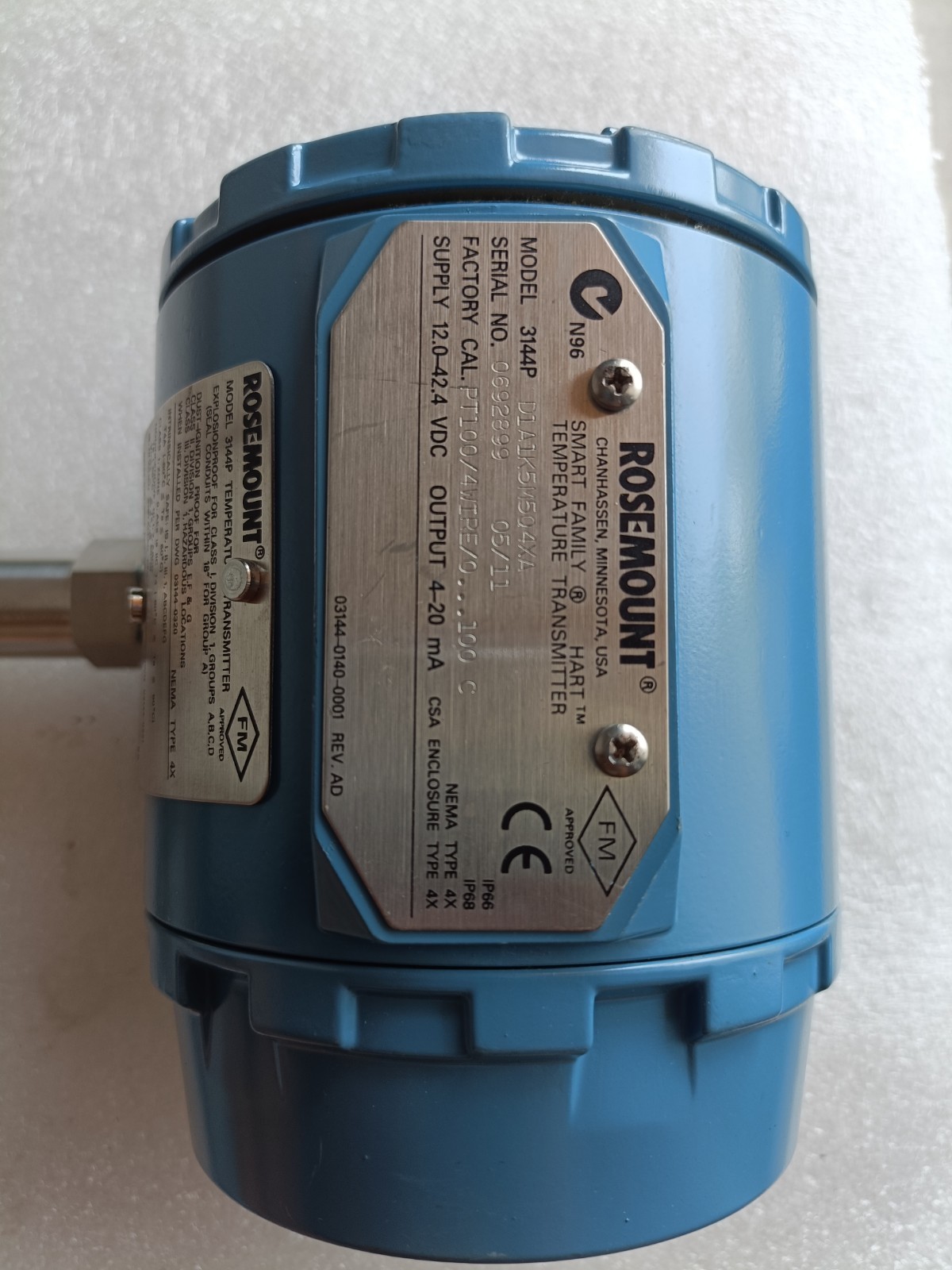 ROSEMOUNT 3144P TEMPERATURE TRANSMITTER HART TYPE