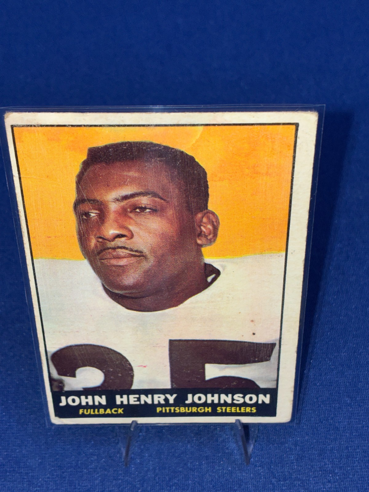Vintage 1961 Topps John Henry Johnson #105 Pittsburgh Steelers HOF Football Vintage 1961 Topps John Henry Johnson #105 Pittsburgh Steelers HOF Football