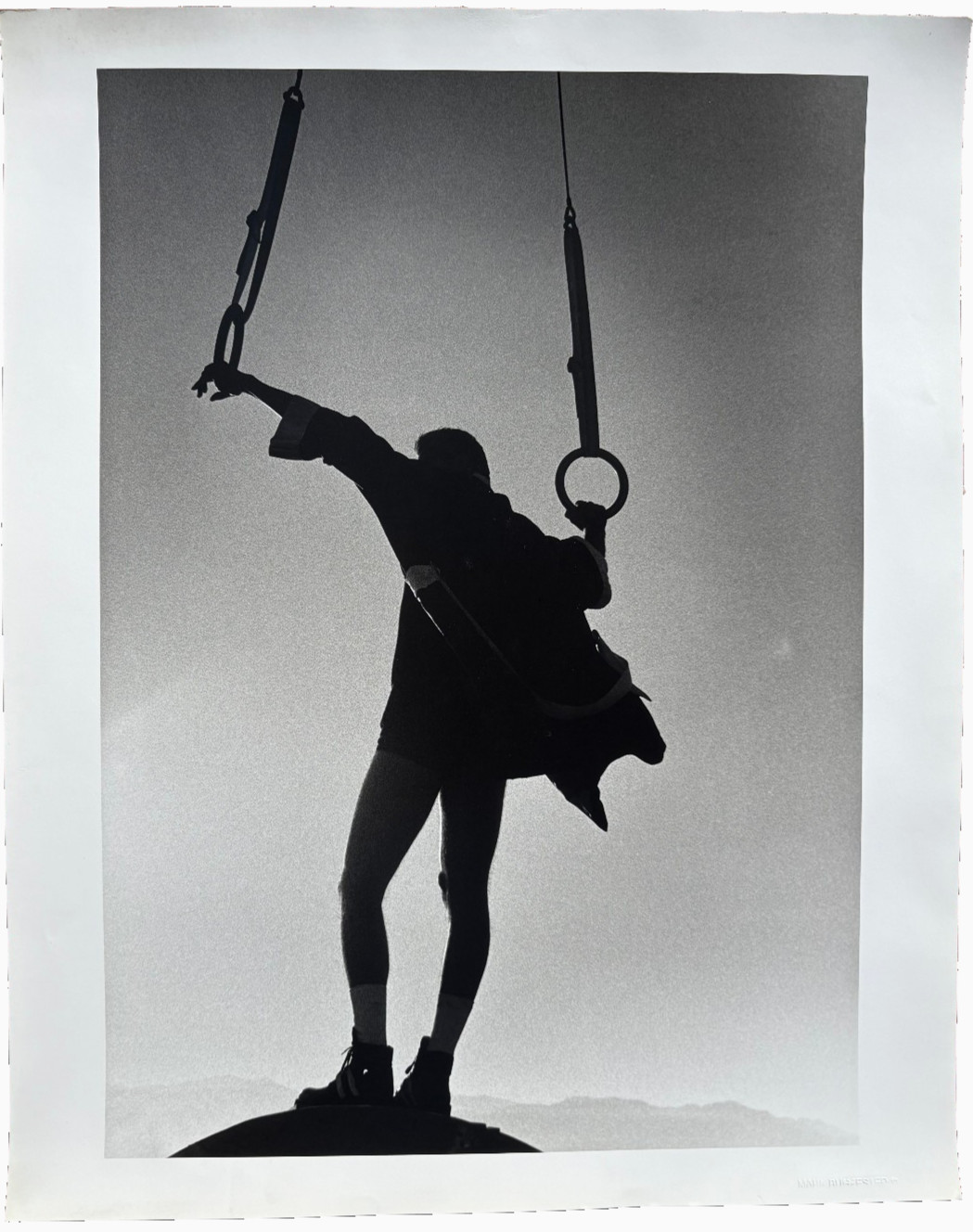 Silhouette of a  Boxer 20x16 Fine Art Photograph-1990s-Mark Bugzester(1954-2025)