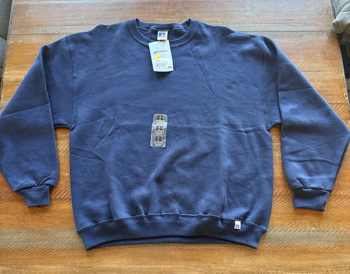 RARE NEW VTG 90’s Russell Athletic Crewneck Sweatshirt Large NOS NWT 80s sweater