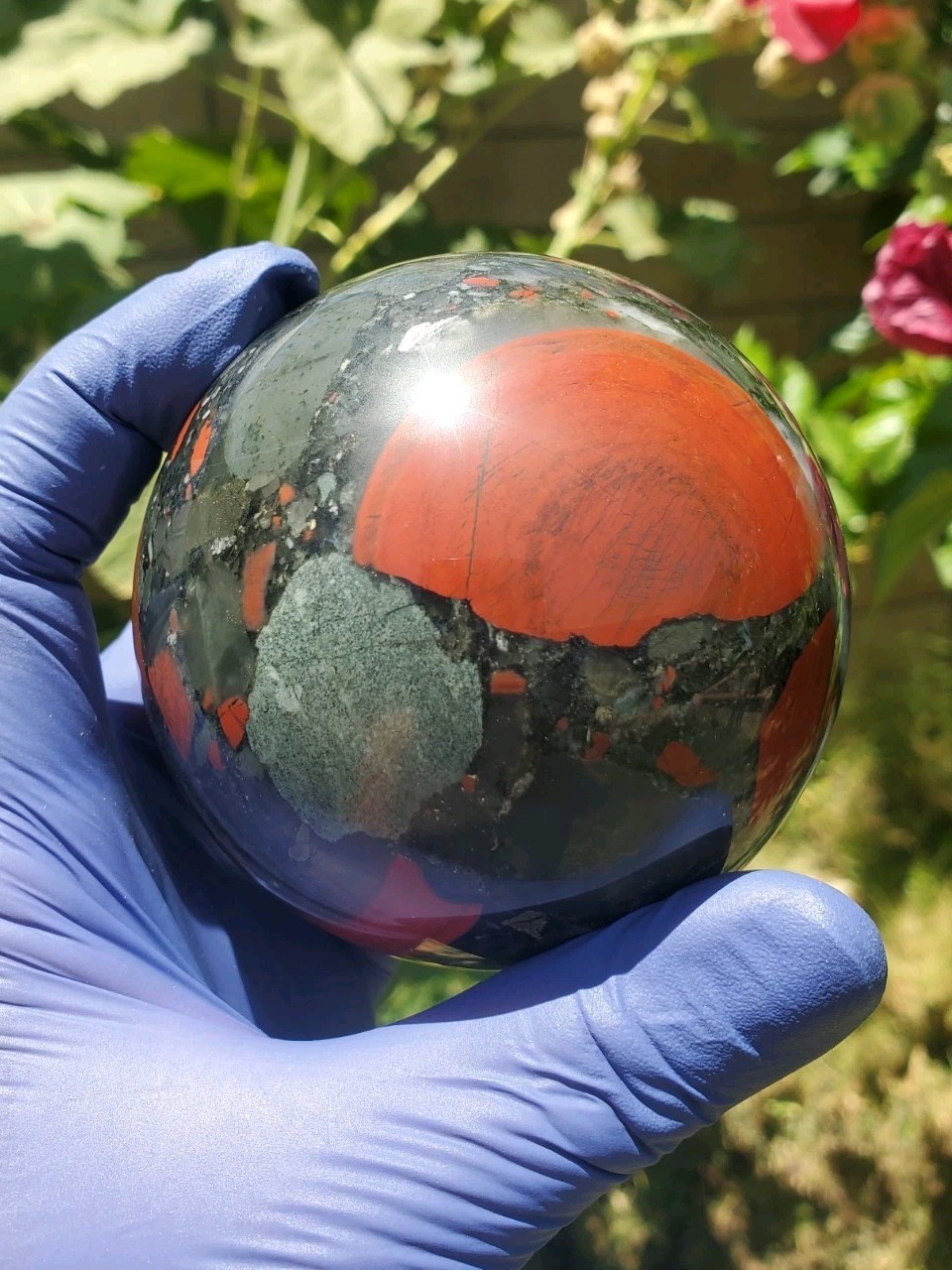 African Bloodstone Sphere  3.02