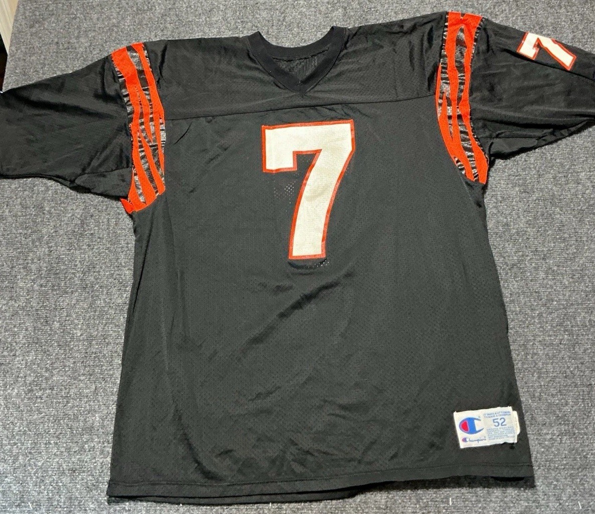 VTG 1990s Champion NFL Cincinnati Bengals Boomer Esiason Jersey Men Size 52