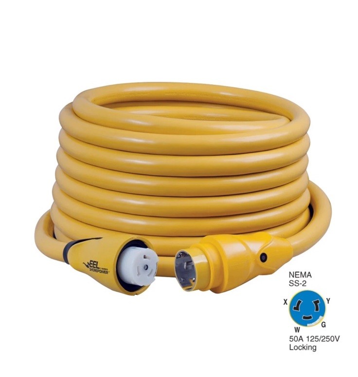 Marinco CS504-50 EEL 50A 125V/250V Shore Power Cordset - 50' - Yellow EVSh5