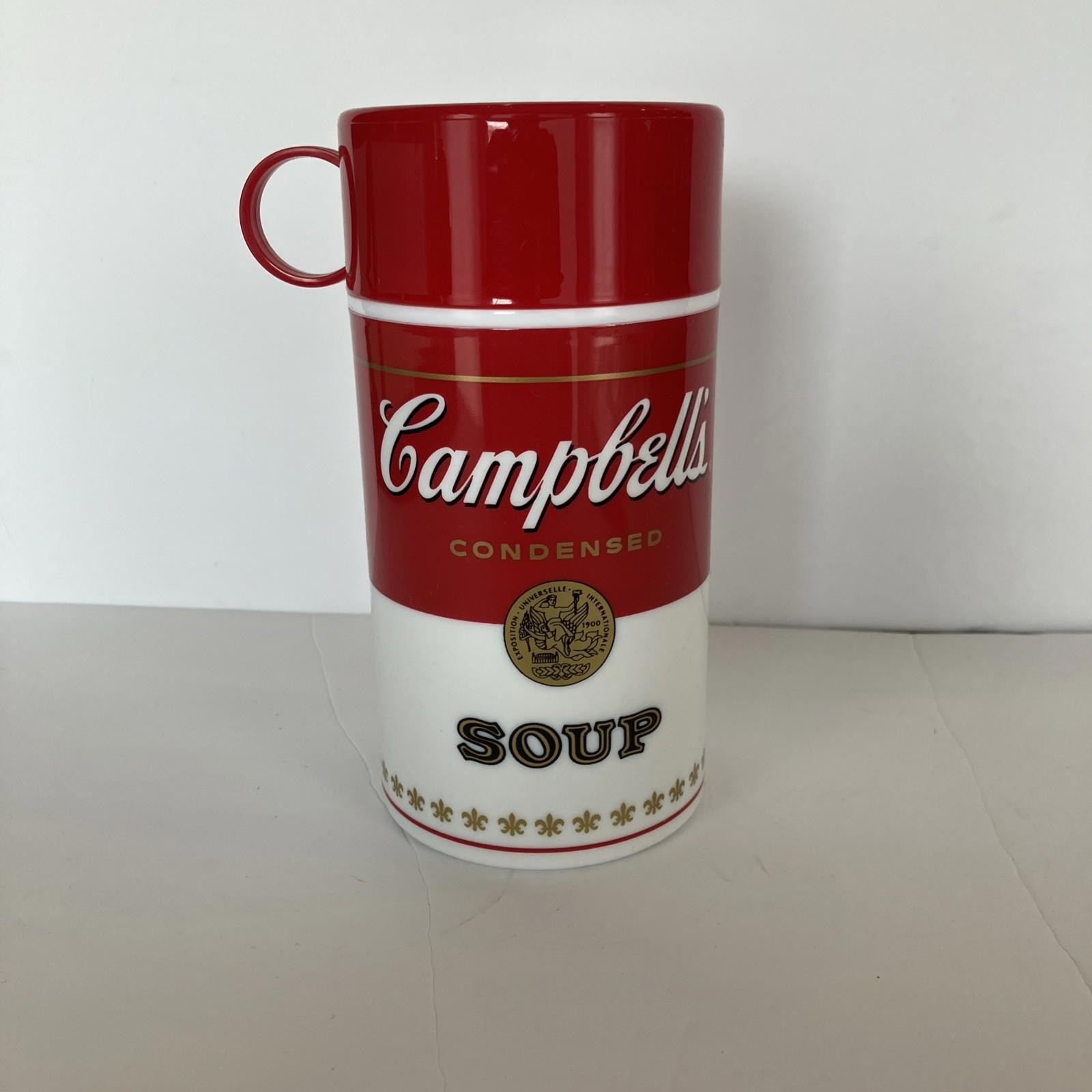 VINTAGE 1998 CAMPBELLS SOUP THERMOS 11.5 oz. With LID CUP NEW Never Used