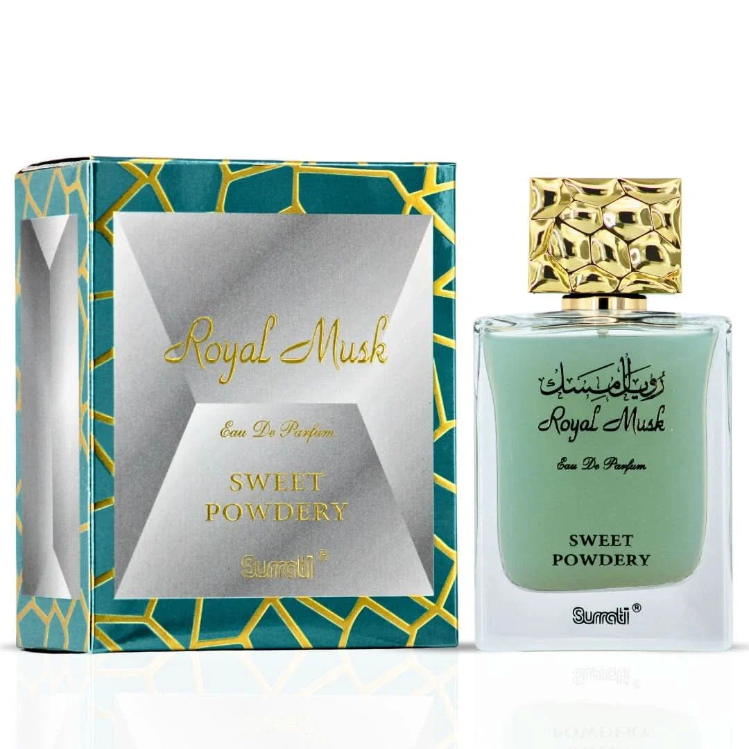 Royal Musk Sweet Powdery Eau de Parfum Spray 100ml (3.4 oz) by Surrati