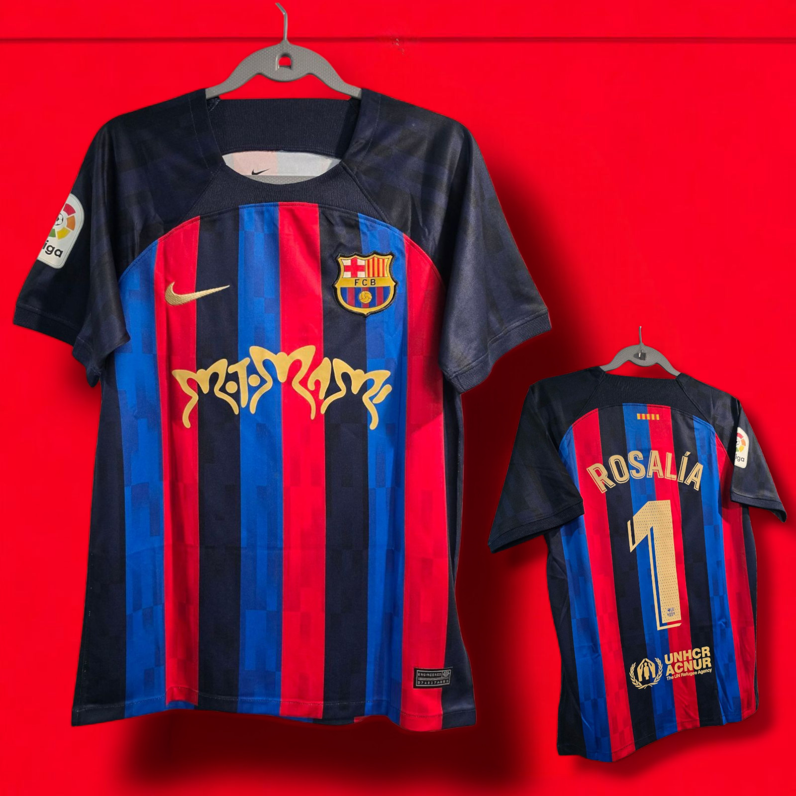 Barcelona 22/23 Home  - Soccer  - ROSALIA # 1 - 2XL (USA-XL)  Fan Version