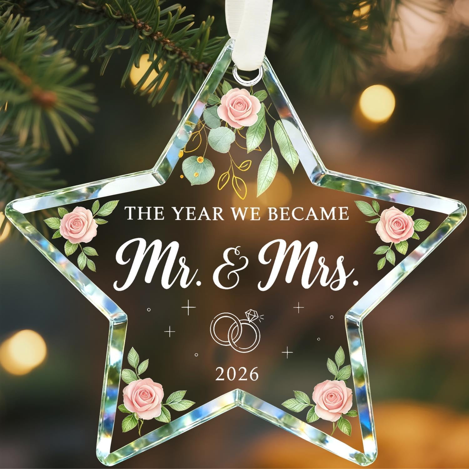 Bridal Shower Gifts, Wedding Gifts for Couples 2026, Engagement Ornament