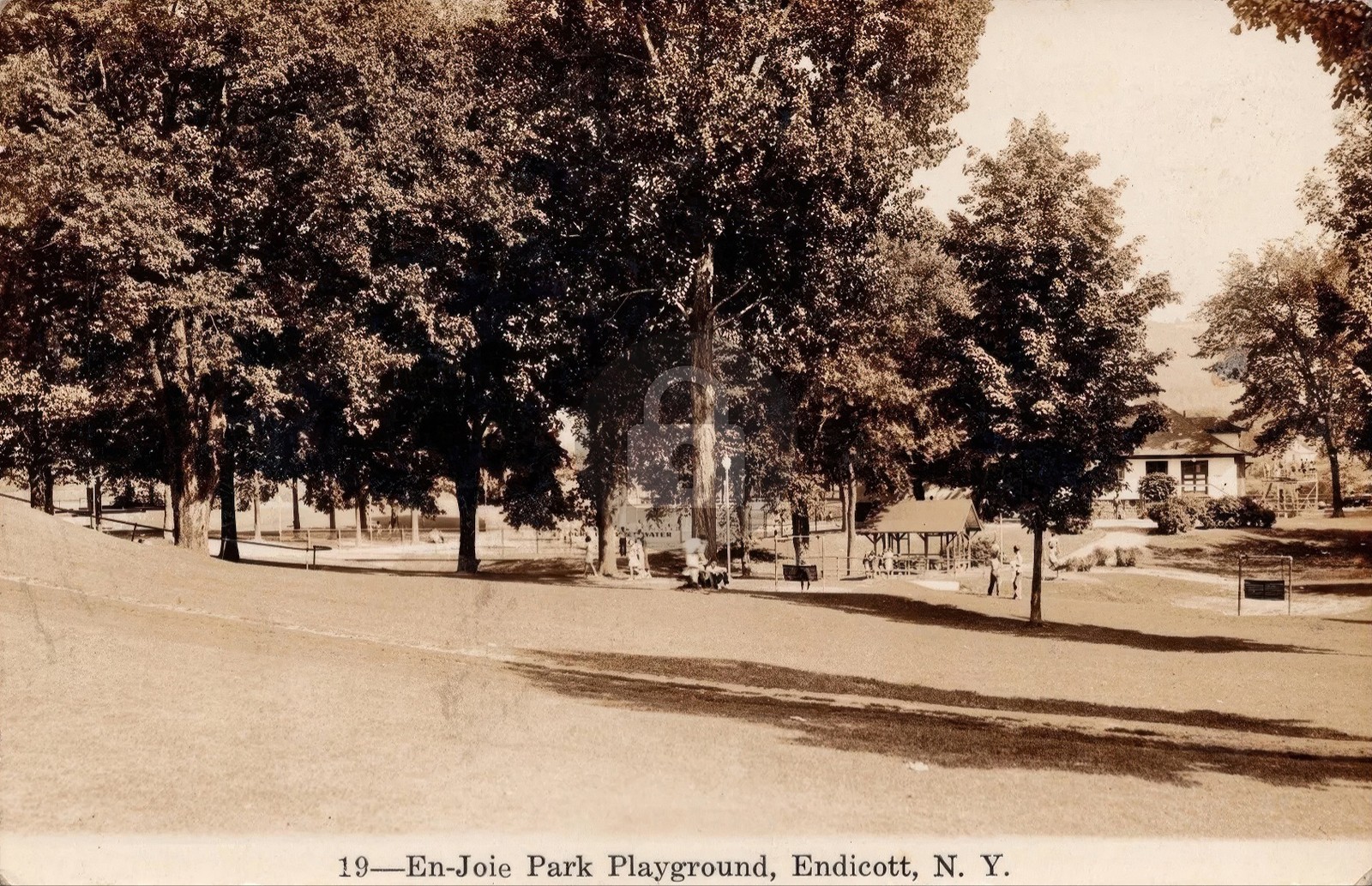 En-Joie Enjoie Park Playground Endicott NY RPPC Photo Postcard COPY En-Joie Enjoie Park Playground Endicott NY RPPC Photo Postcard COPY