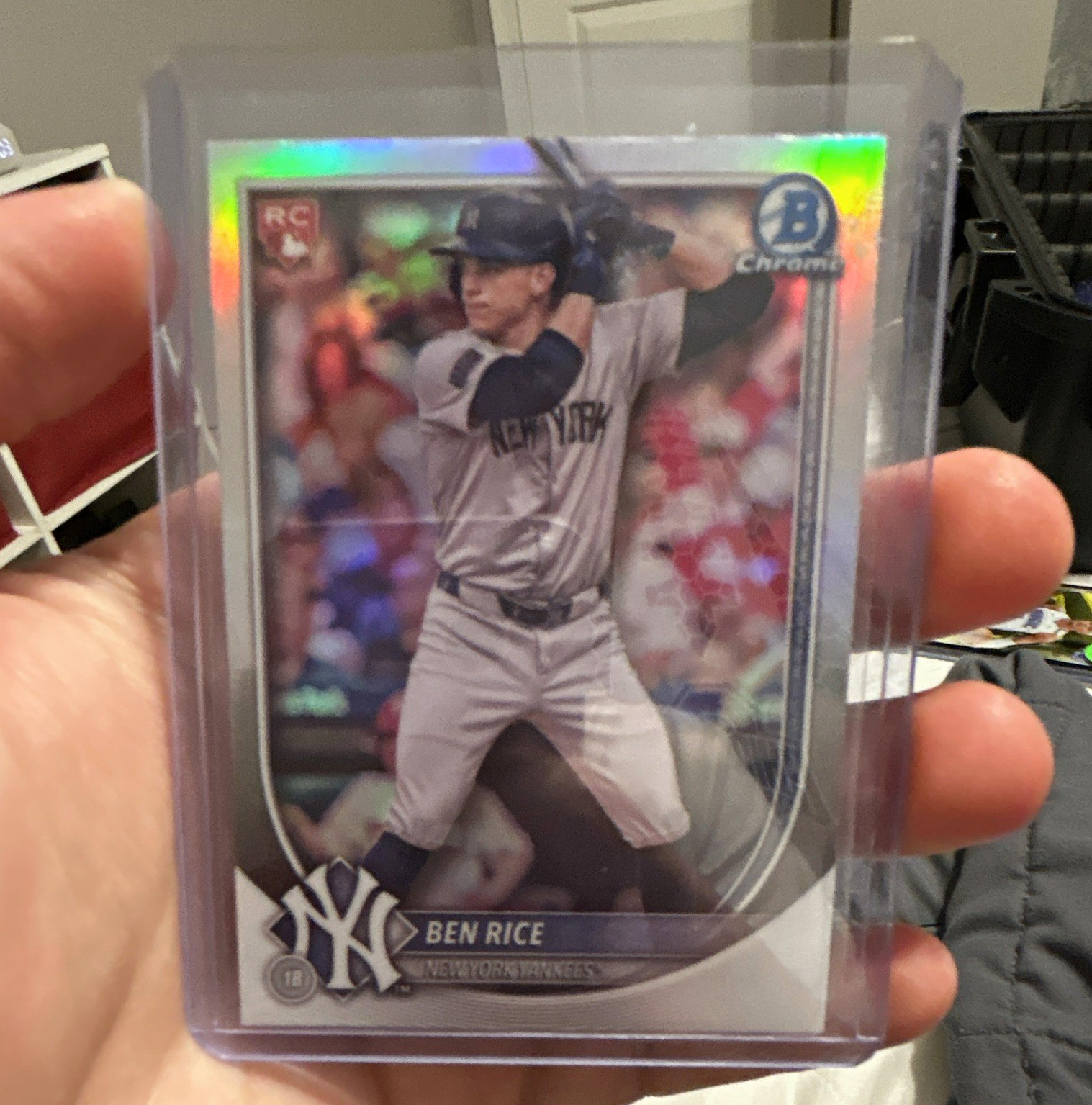 Topps 2025 Bowman Chrome Ben Rice New York Yankees RC Rookie #85