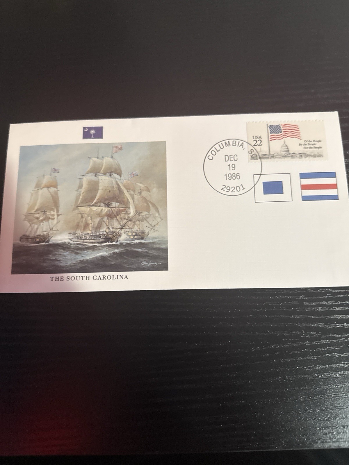 U.S-1986-SOUTH CAROLINA-FDC-#ED523 U.S-1986-SOUTH CAROLINA-FDC-#ED523