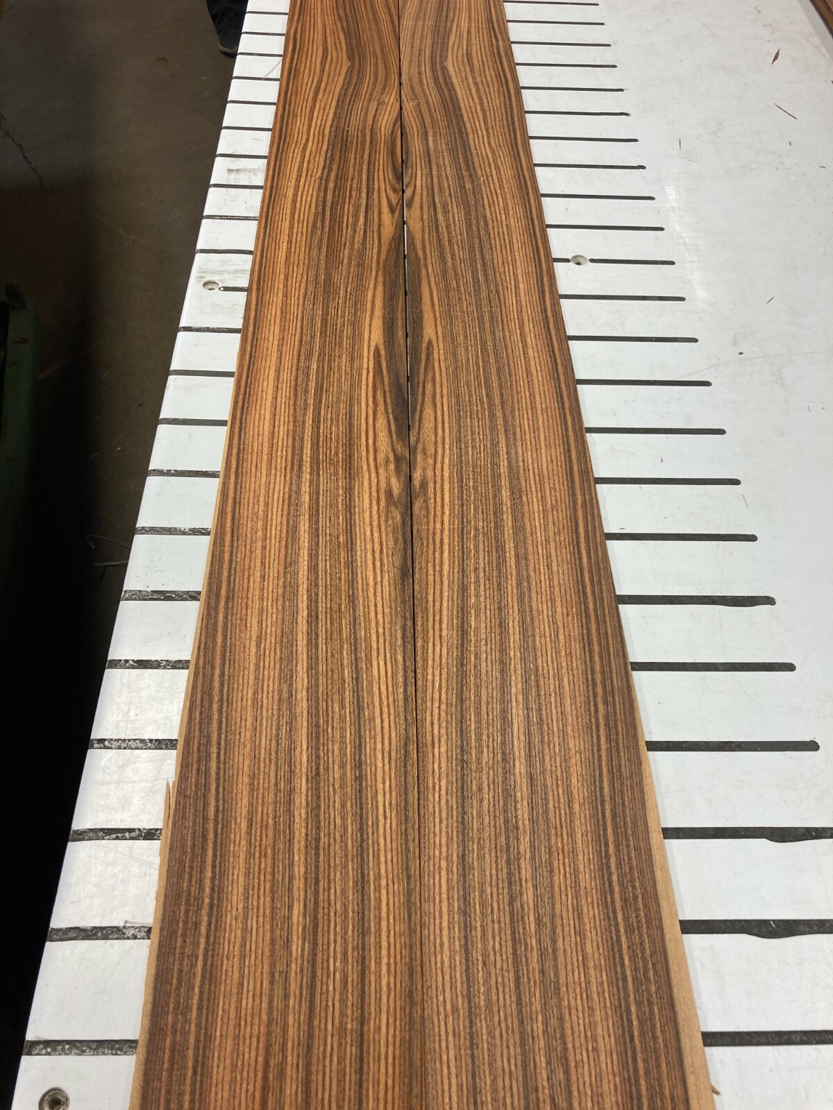 Santos Rosewood Wood Veneer 2 sheets 67\'\' x 4 1/2\'\' SR-3