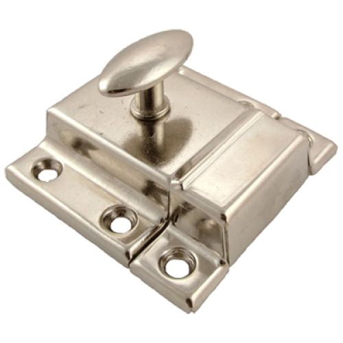 Nickel Plated Large Stamped Cabinet Latch NEW 6 pc/Pack Nickel Plated Large Stamped Cabinet Latch NEW 6 pc/Pack