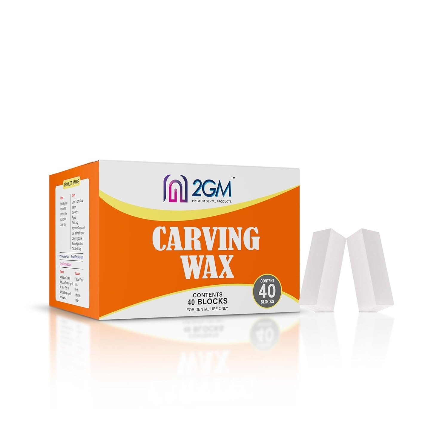 Dental Carving Paraffin Wax 200g 40 White Blocks for Modeling Sculpting