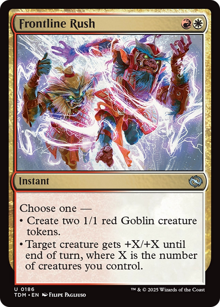 x4 Frontline Rush TDM Tarkir Dragonstorm MTG 186 UNCOMMON M/NM 4x x4 Frontline Rush TDM Tarkir Dragonstorm MTG 186 UNCOMMON M/NM 4x