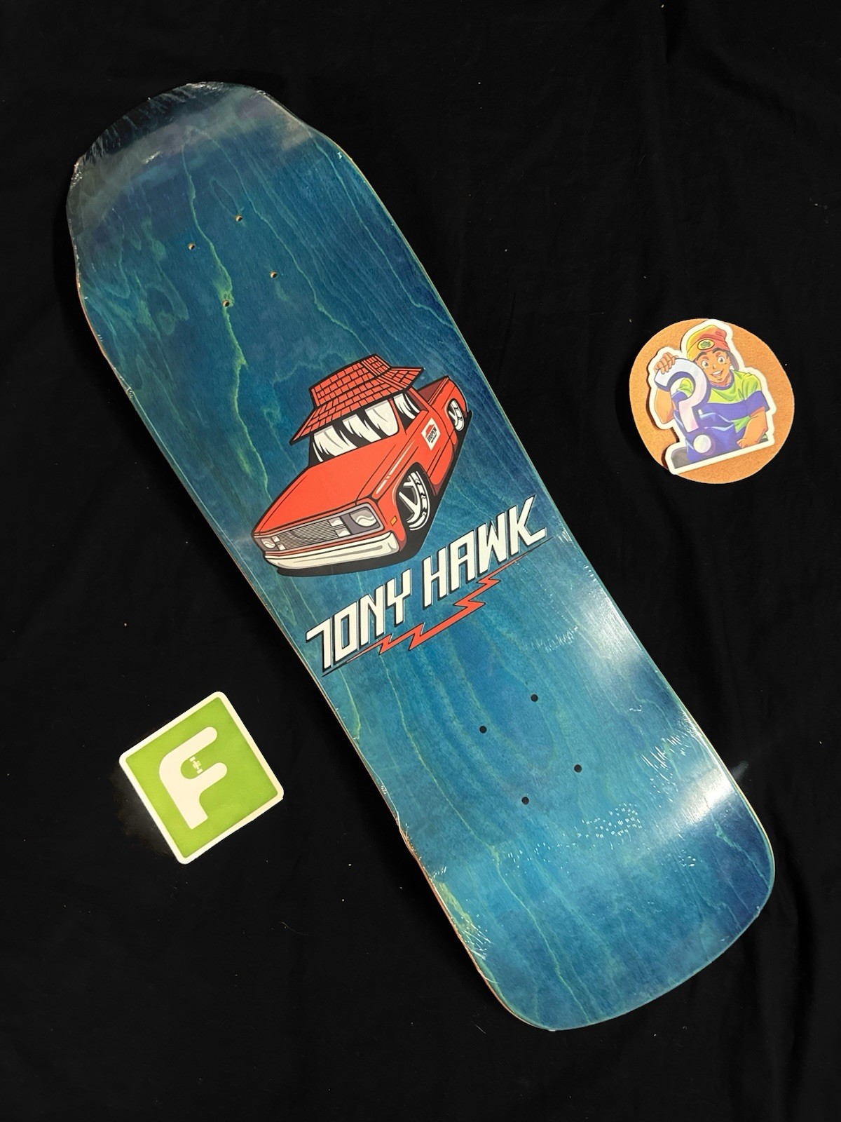 RARE Tony Hawk Gleaming Cube Pizza Birdhouse Skateboard Deck Shaped In Shrink RARE Tony Hawk Gleaming Cube Pizza Birdhouse Skateboard Deck Shaped In Shrink