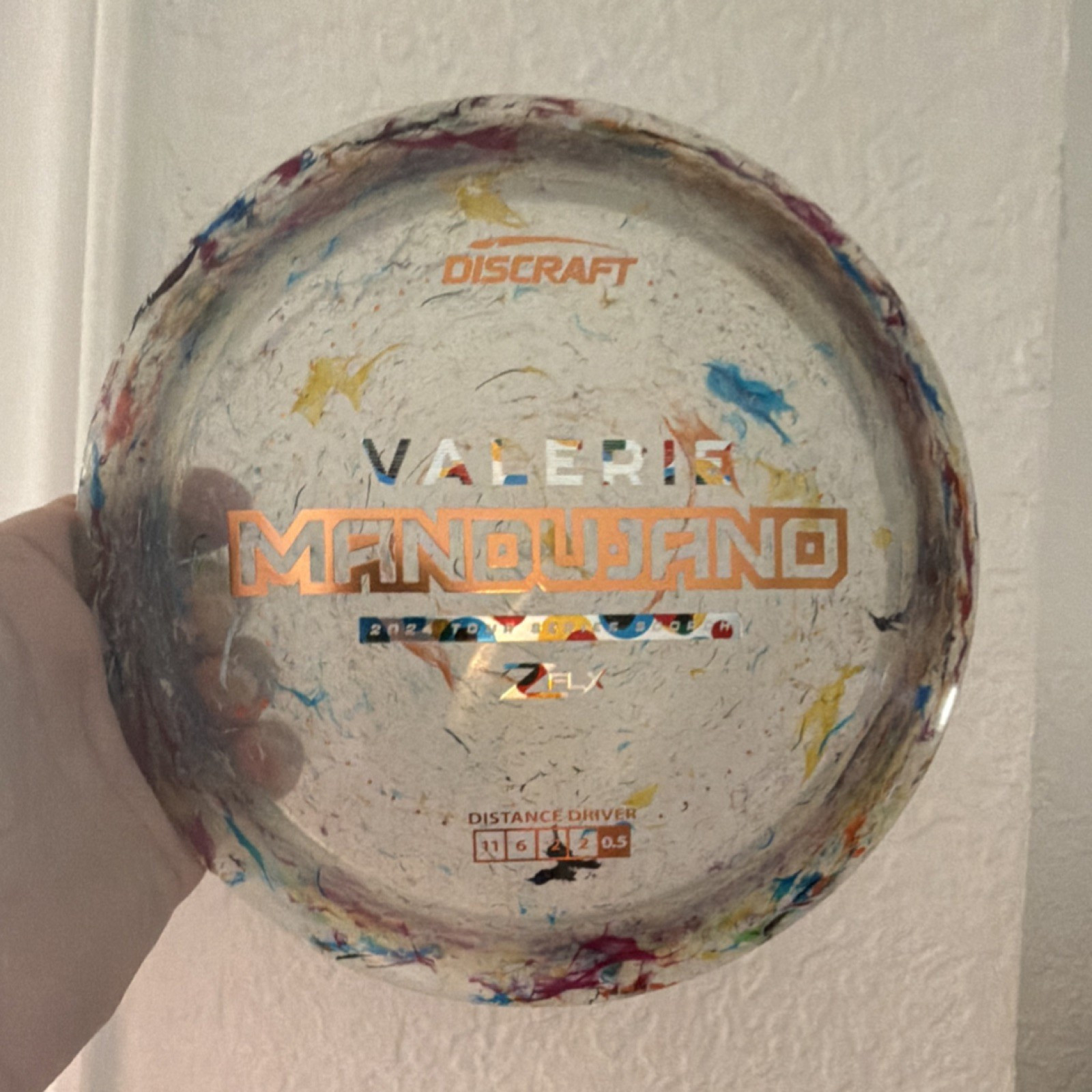 Discraft Valerie Mandujano Z FLX Distance Driver Clear Multi 173-174g 11/6/-2/0…