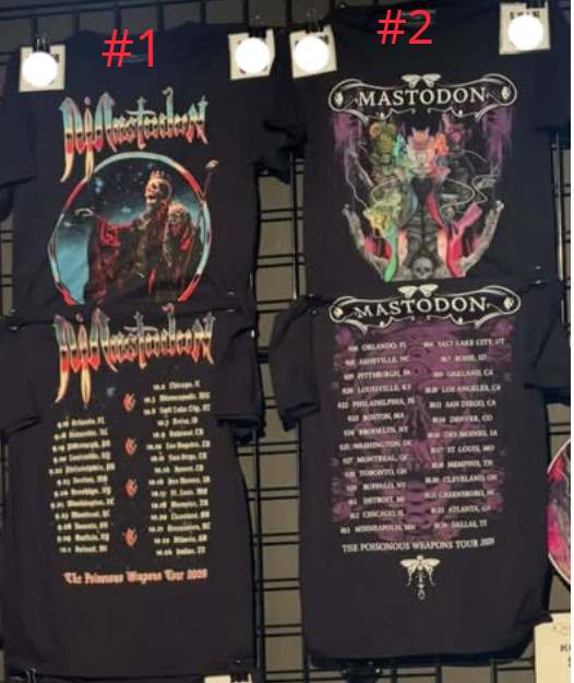 Mastodon T-Shirt Skeleton King Poisonous Weapons Tour 2026 Reprint