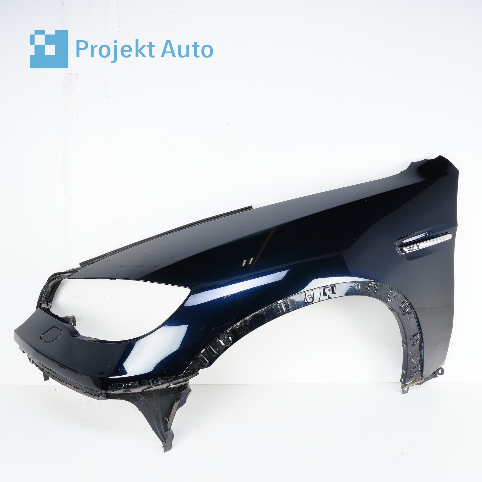 09-13 OEM BMW Front Left Fender X5M 416 Carbon Black Metallic 7238597 E70