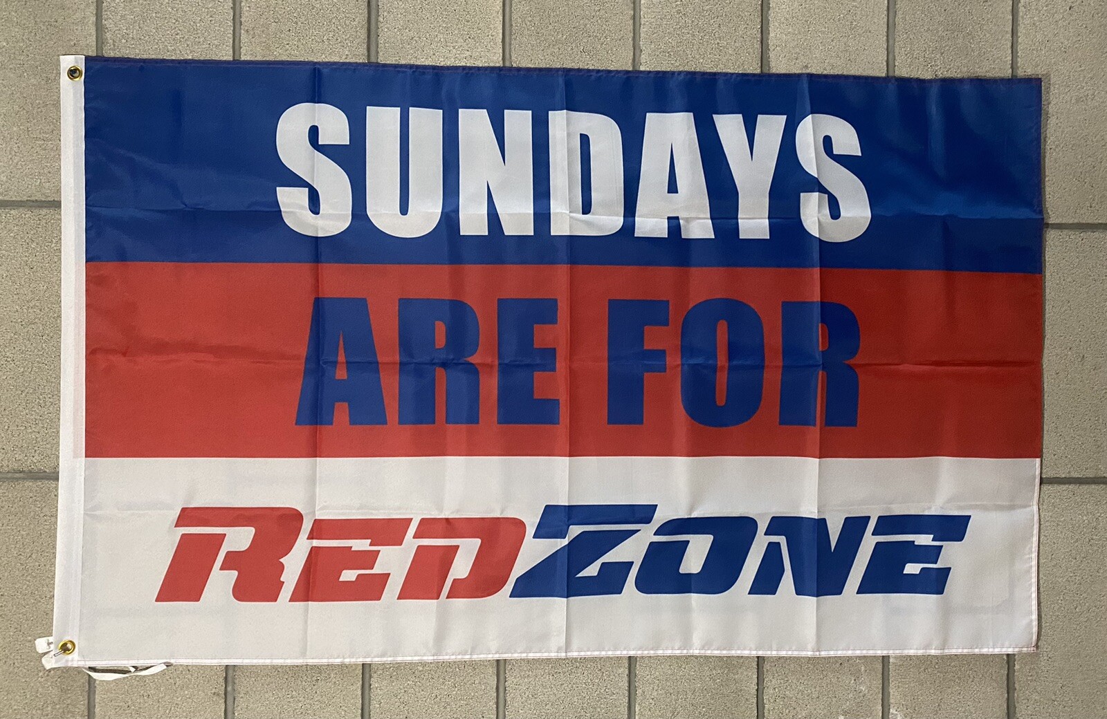 Sundays Are For Red Zone Flag  NFL Football Beer Man Cave USA 3x5’
