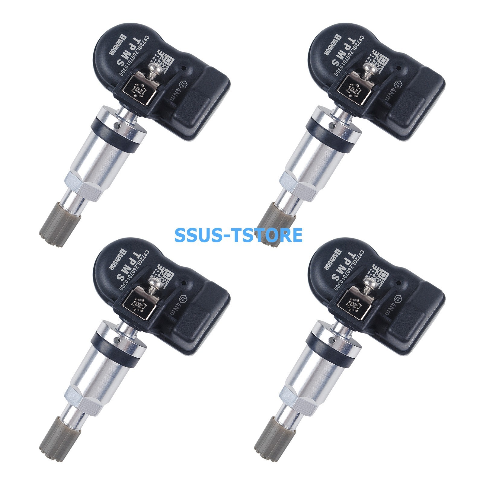 4PCS 2 in 1 Programmable TPMS Sensor for Universal Tire Pressure Tool
