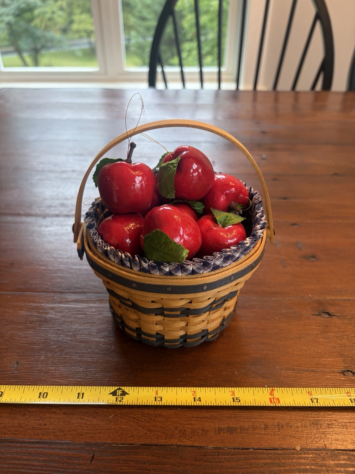 Longaberger 1998 Collectors Club Mini JW Miniature Apple Basket Combo Set Longaberger 1998 Collectors Club Mini JW Miniature Apple Basket Combo Set