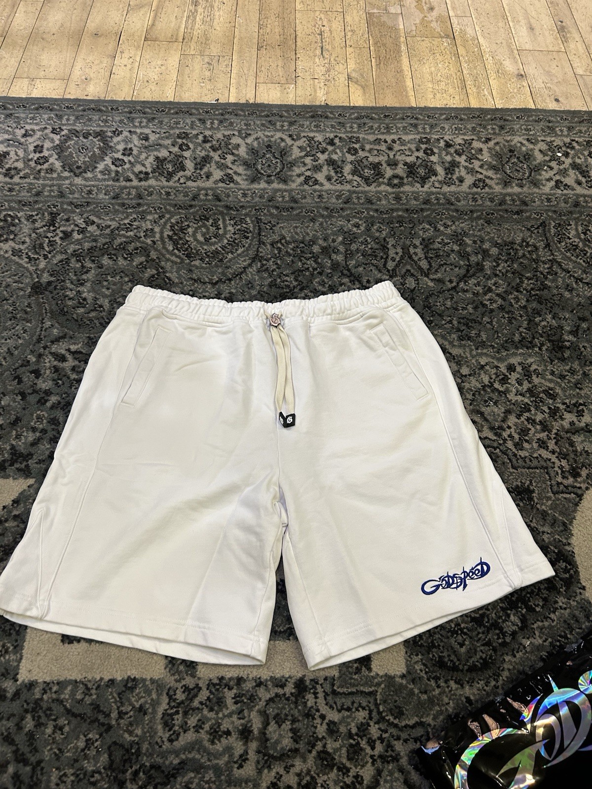 Size XXL - Godspeed Vital Terry Shorts - White / Blue