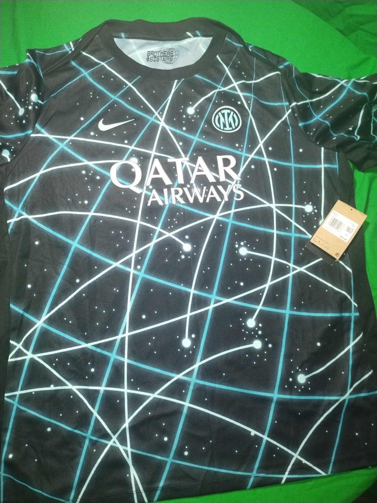 Nike Inter Milan 2XL Pre-Match Jersey Italy Academy Club IF3969-011 NWT