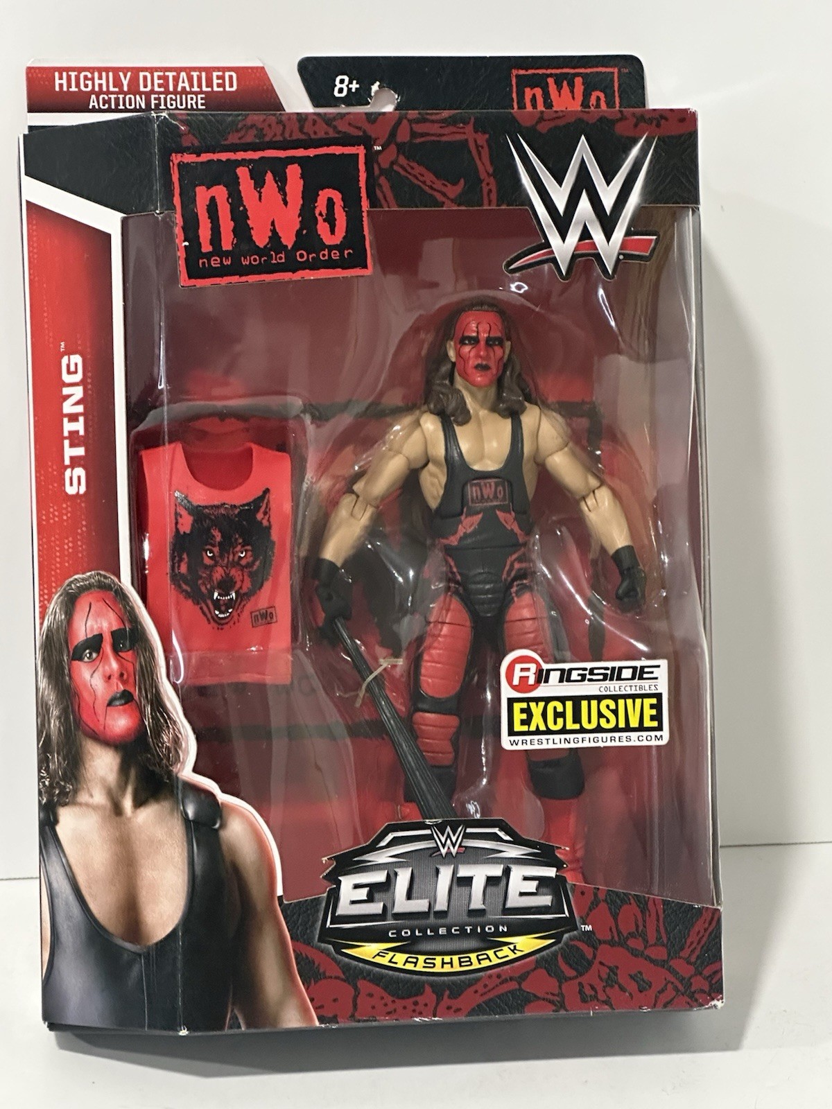 WWE Elite Flashback NWO Wolfpac Sting Ringside Exclusive Sealed 2016 Mattel Rare WWE Elite Flashback NWO Wolfpac Sting Ringside Exclusive Sealed 2016 Mattel Rare