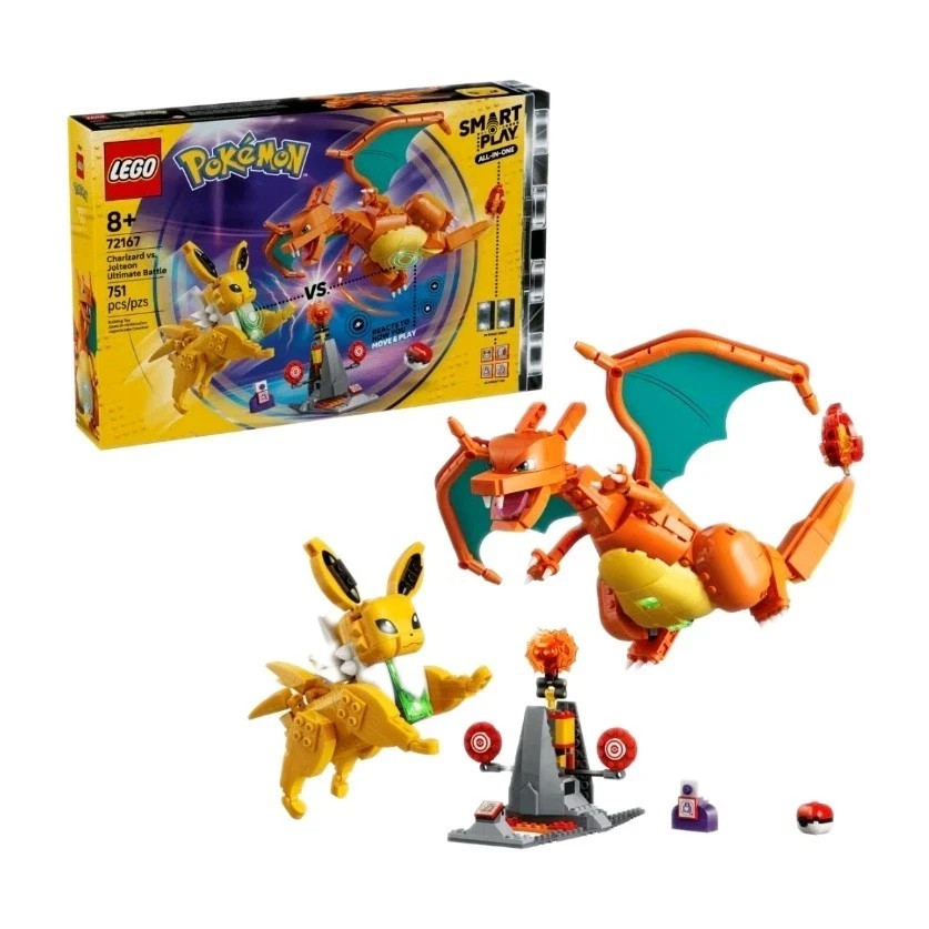 LEGO Pokémon Charizard vs Jolteon Ultimate Battle Set 72167, 751 pcs, Smart Play