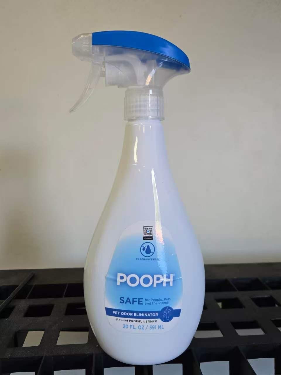 POOPH Pet Odor Eliminator Spray 20 Fl Oz Fragrance Free Stain Remover Non-Toxic
