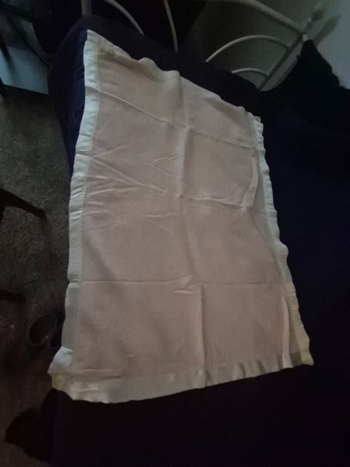 Vintage 1940s Esmond Slumberest  pastel pink baby blanket satin border 43x30