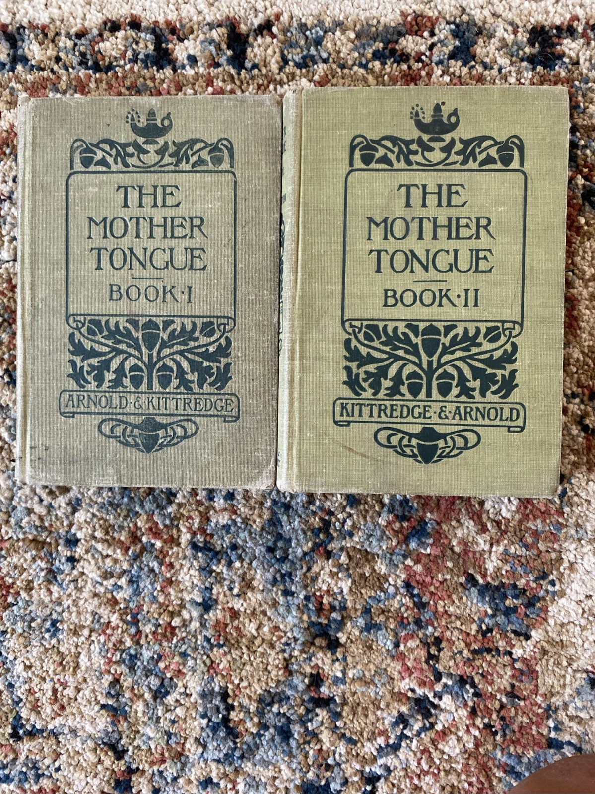 ANTIQUE The Mother Tongue Books I & II - 1901 & 1902 - Lessons In English