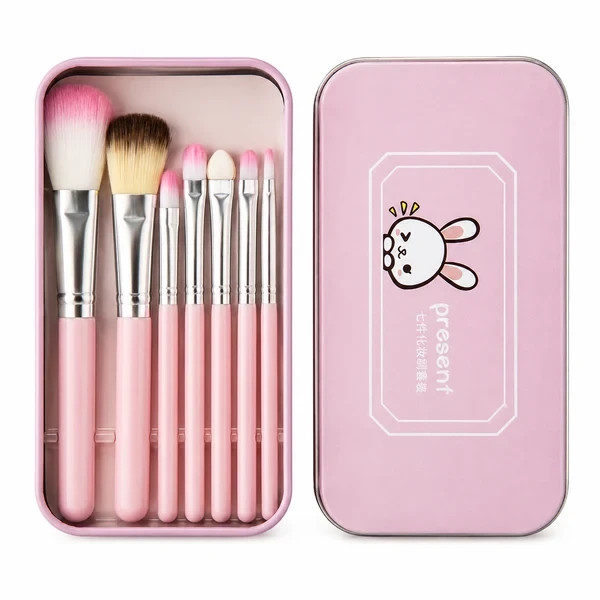 7-Piece Makeup Brush Set Cosmetic Face Eye Brushes Beauty Blending Tools