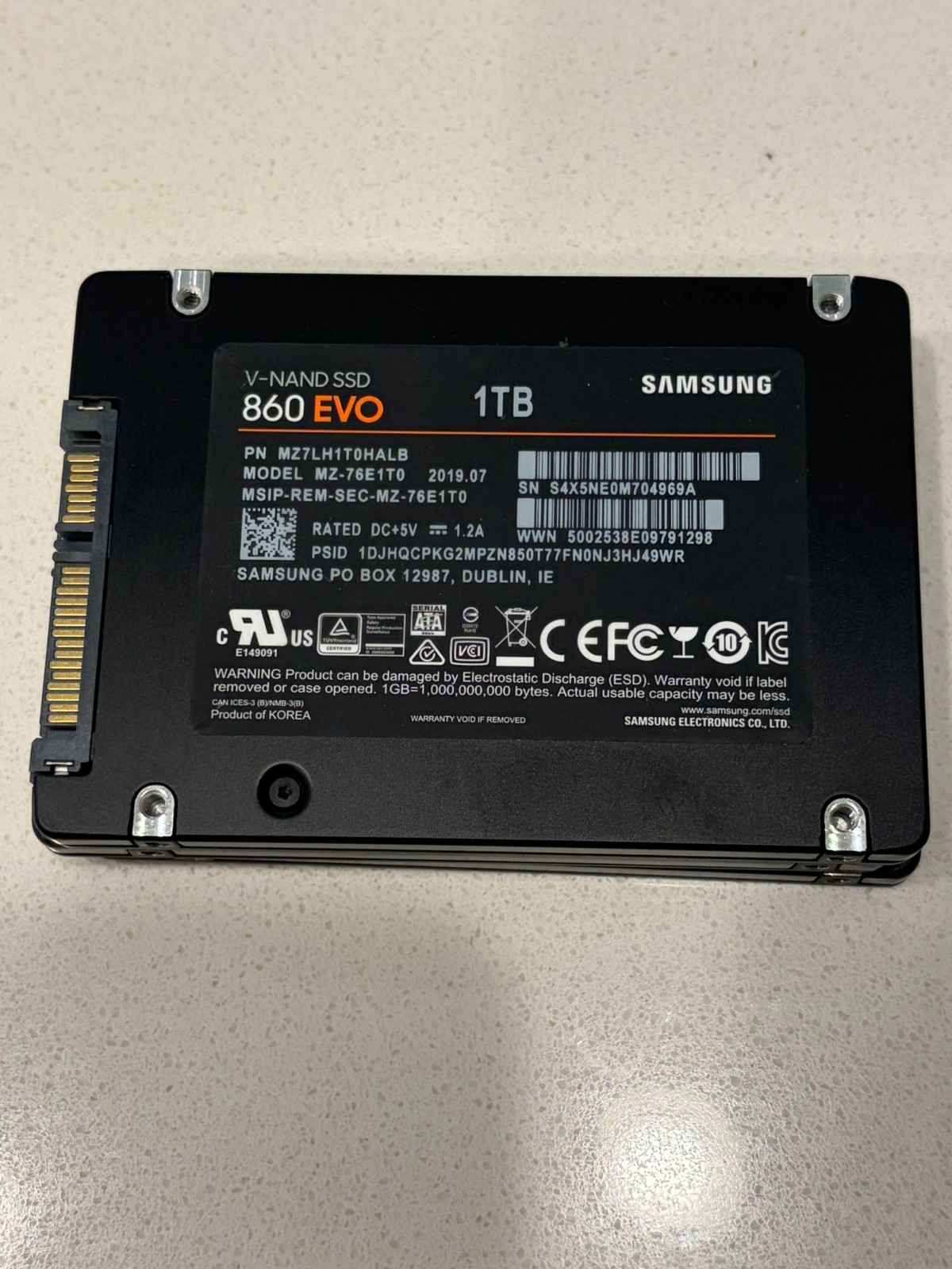 Samsung 860 EVO 1TB 2.5\