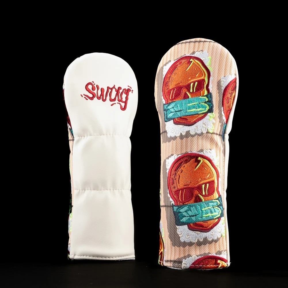 RARE NEW Swag Golf Masubi Skulls Fairway Headcover