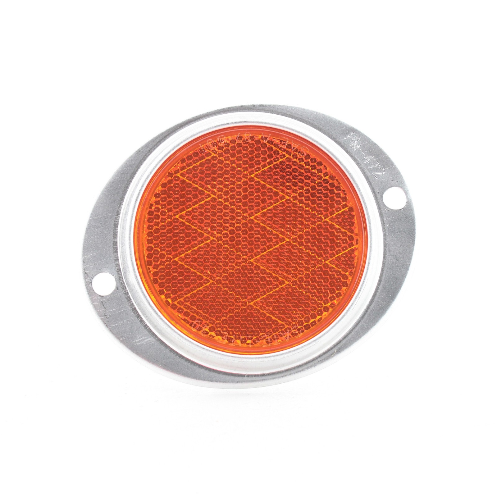 Peterson V472A Amber 4.5 x3.75 Aluminum Oval Reflector Low Profile Rustproof