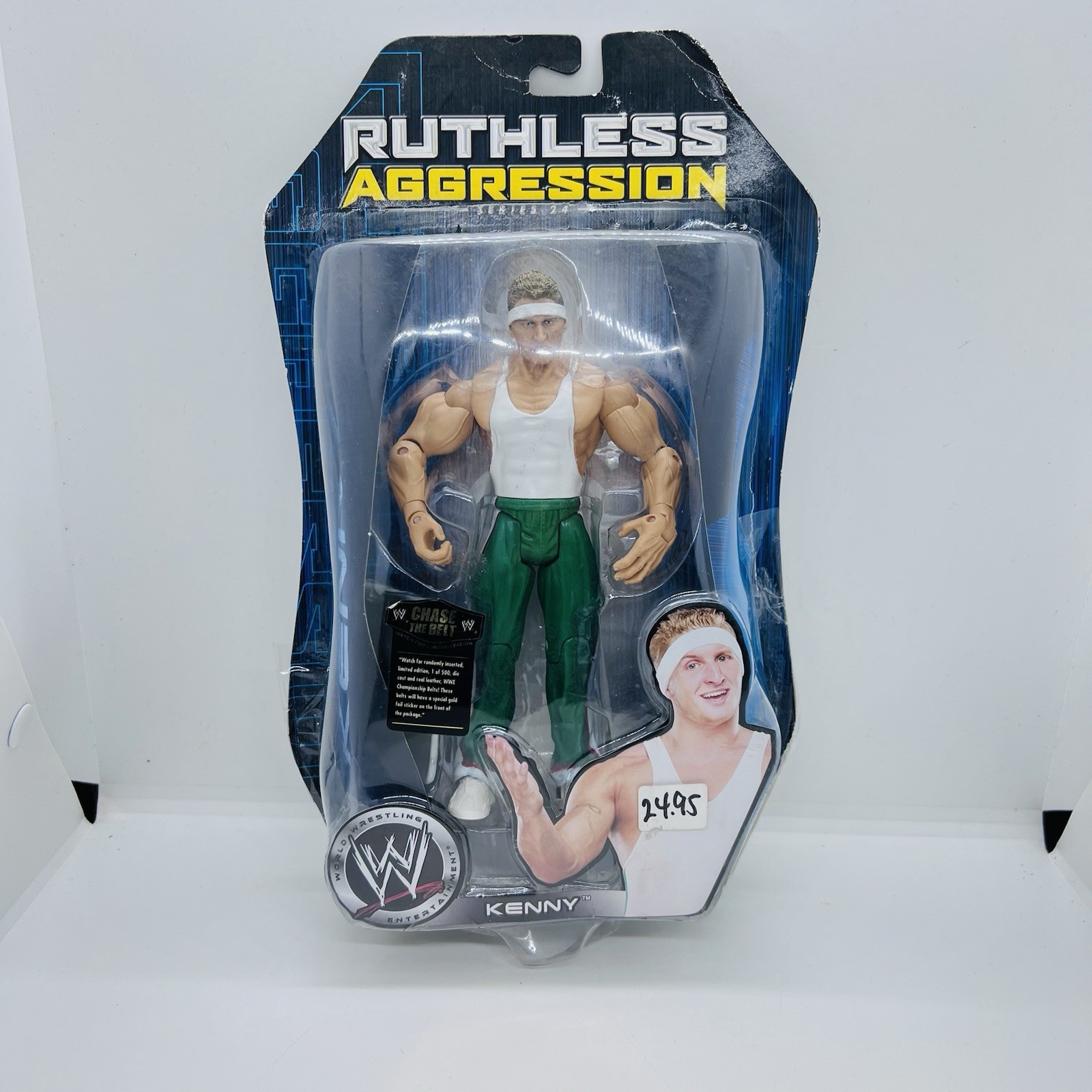 2006 Jakks WWE KENNY Ruthless Aggression Series 24 New Figure RARE Damaged Card
