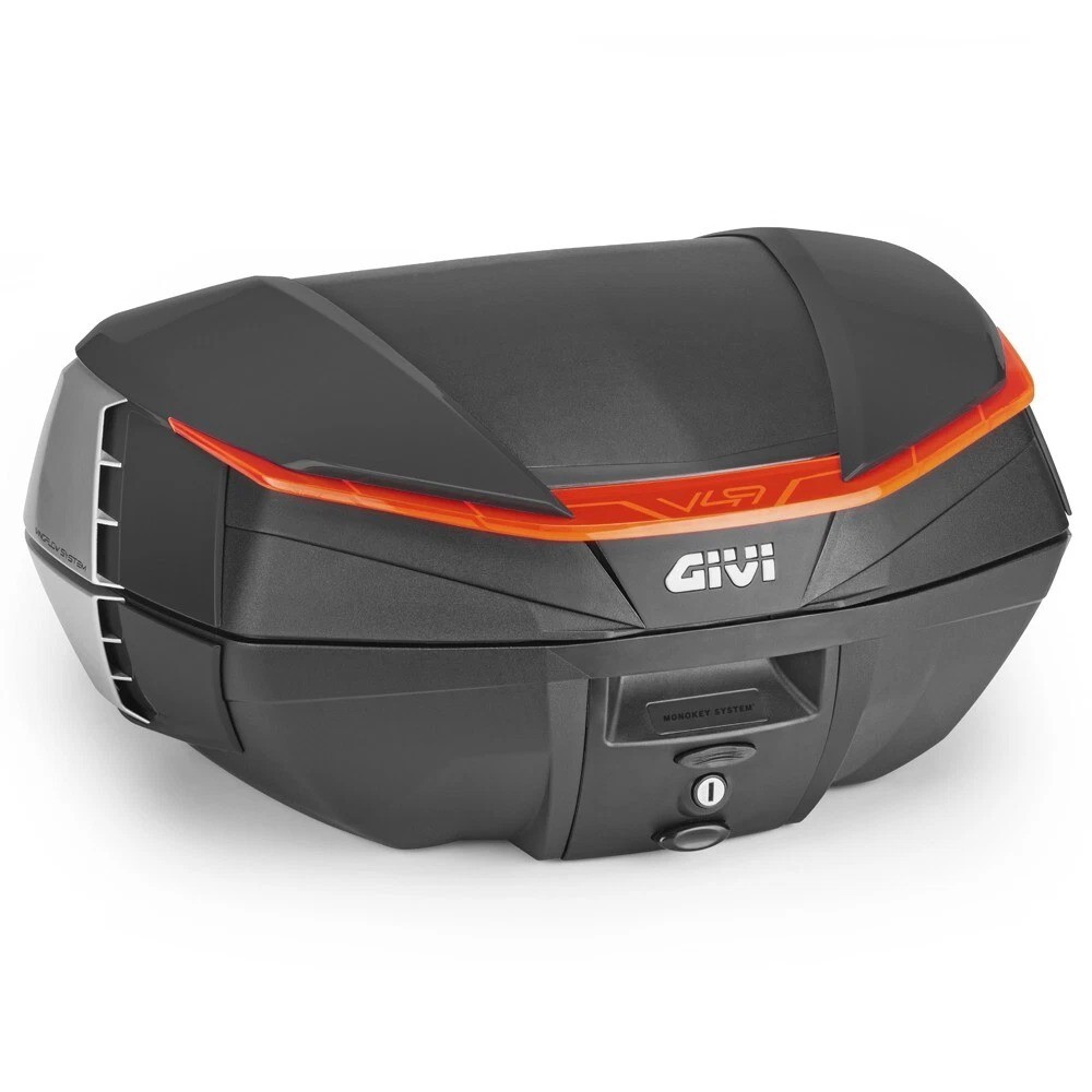 GIVI V49N AIR MONOKEY 49LT UNIVERSAL MOTORCYCLE RED FLOODLIGHTS CASE GIVI V49N AIR MONOKEY 49LT UNIVERSAL MOTORCYCLE RED FLOODLIGHTS CASE