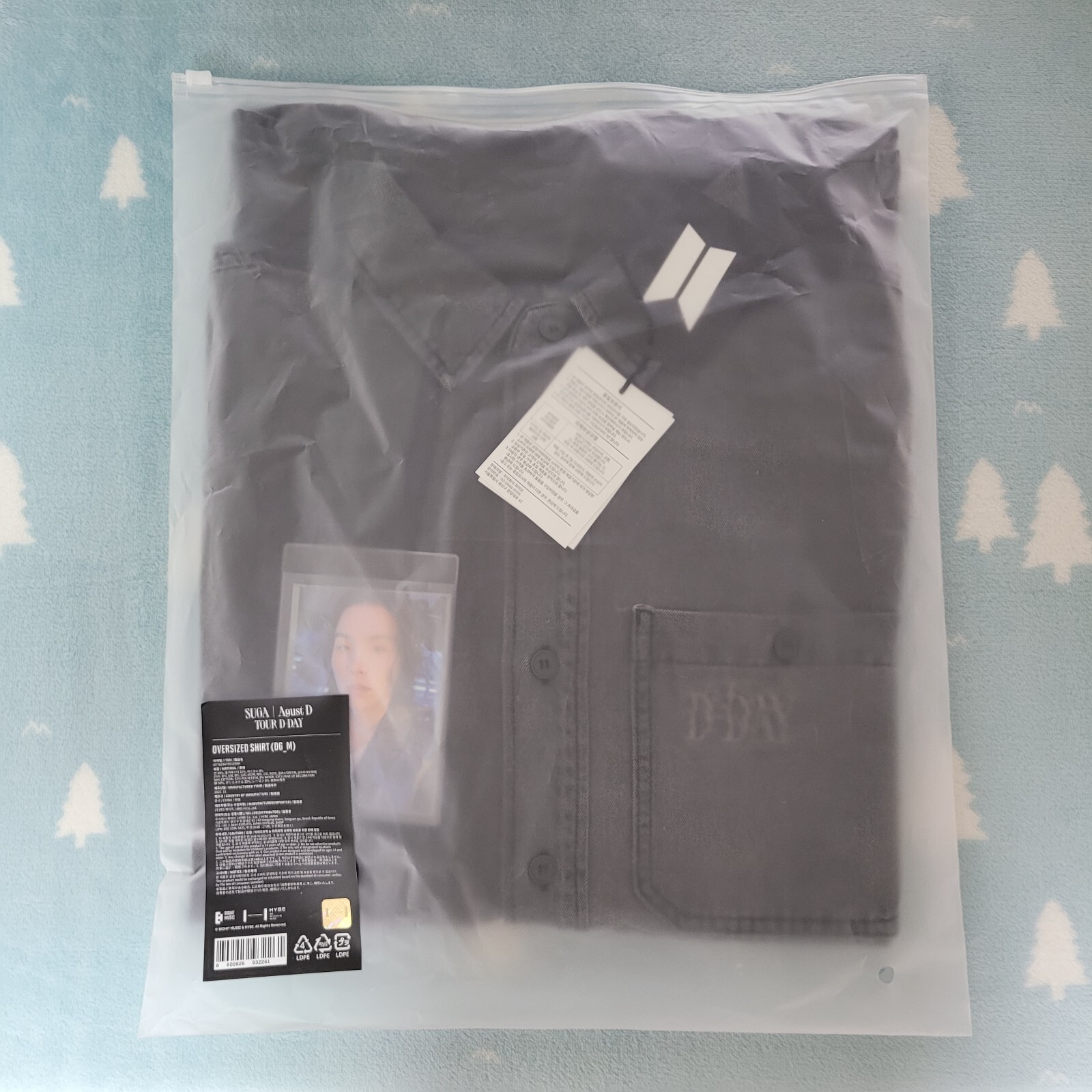 BTS SUGA Agust D TOUR D-DAY OVERSIZED SHIRT Official [Sealed Brand New](30[1