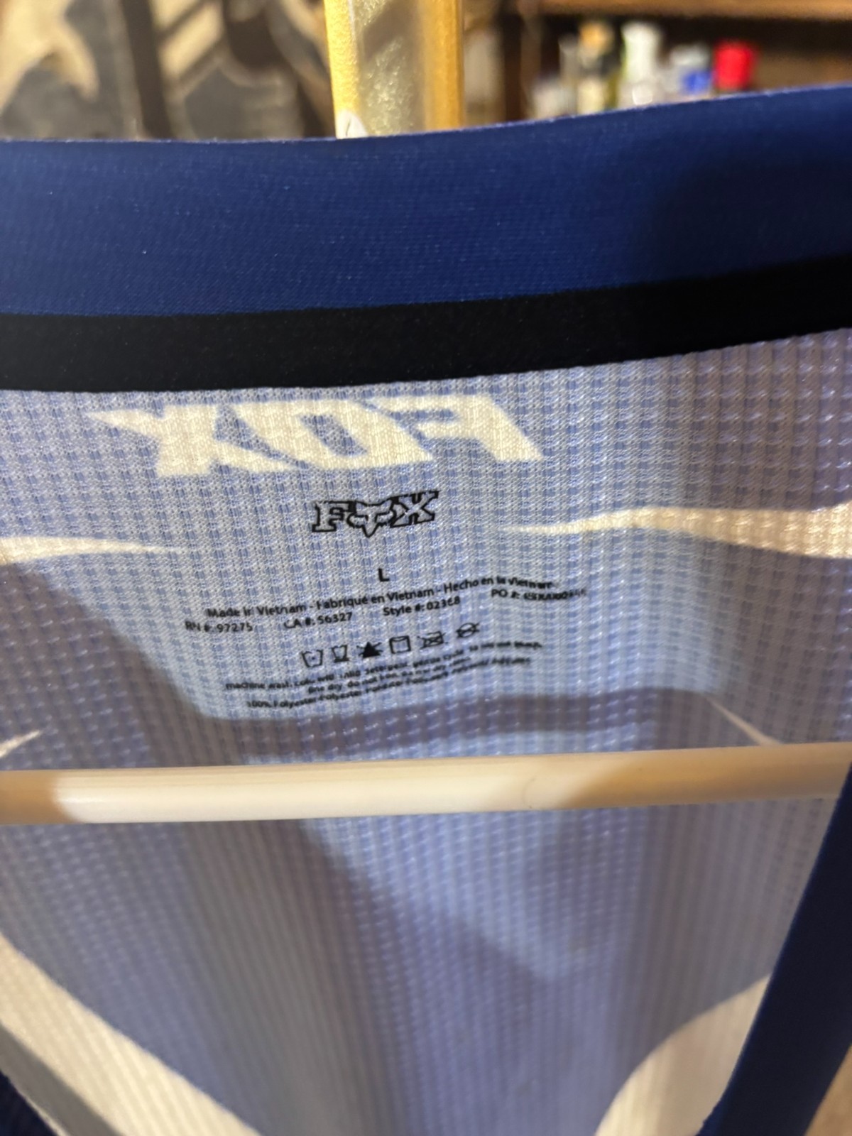 Fox Racing 180 Motocross Gear Set Pants 38 Jersey L Blue White MX Riding Fox Racing 180 Motocross Gear Set Pants 38 Jersey L Blue White MX Riding