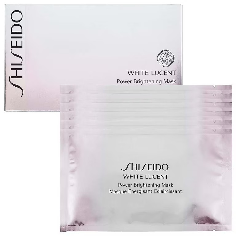 SHISEIDO WHITE LUCENT POWER BRIGHTENING MASK 27ML x 6 SHEETS SH10447 NO BOX