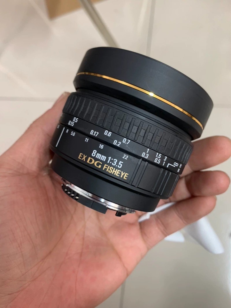 Sigma 8mm F3.5 EX DG FISHEYE Circular Black Lens for Nikon F Mount