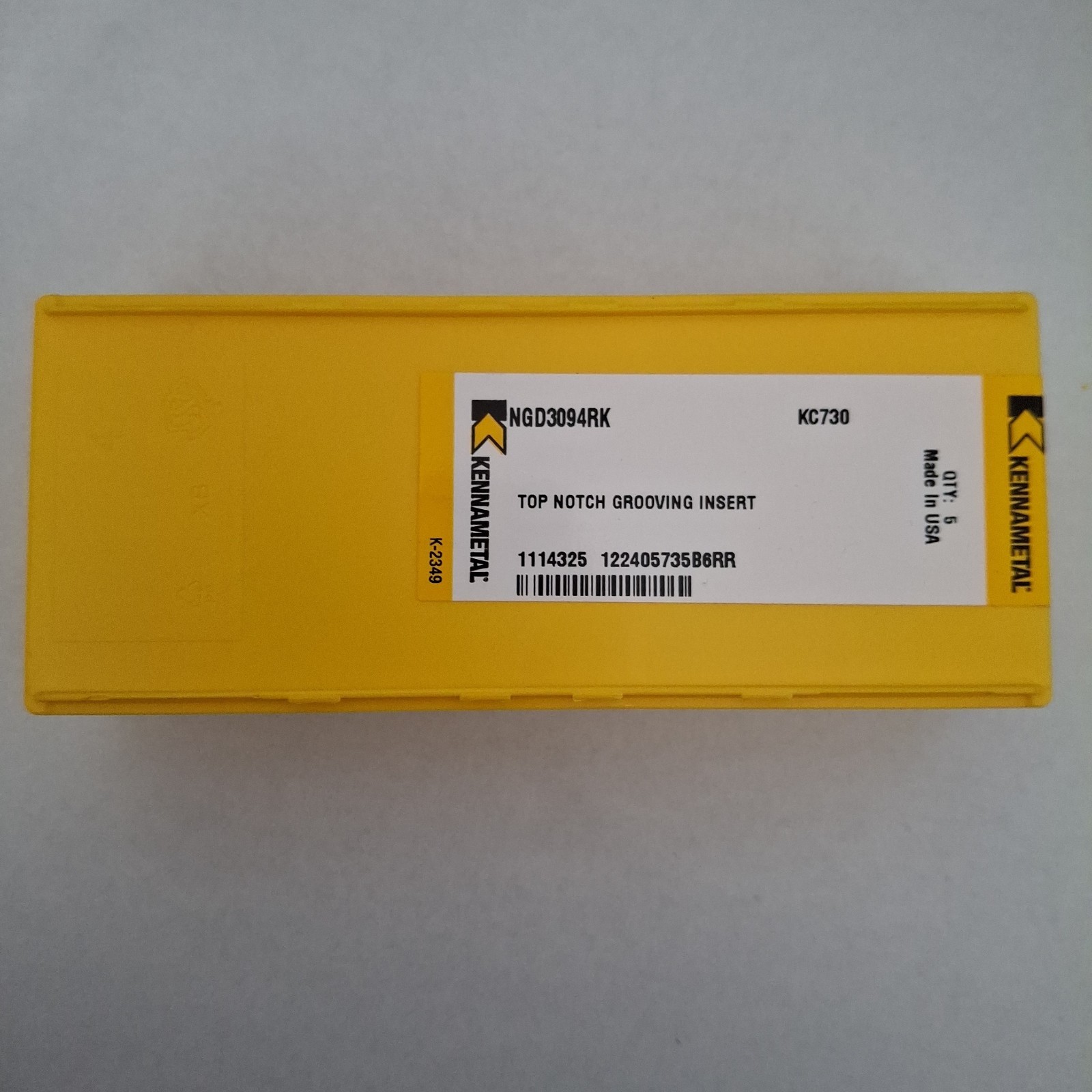 Kennametal NGD 3094RK KC730 Top Notch Grooving Inserts