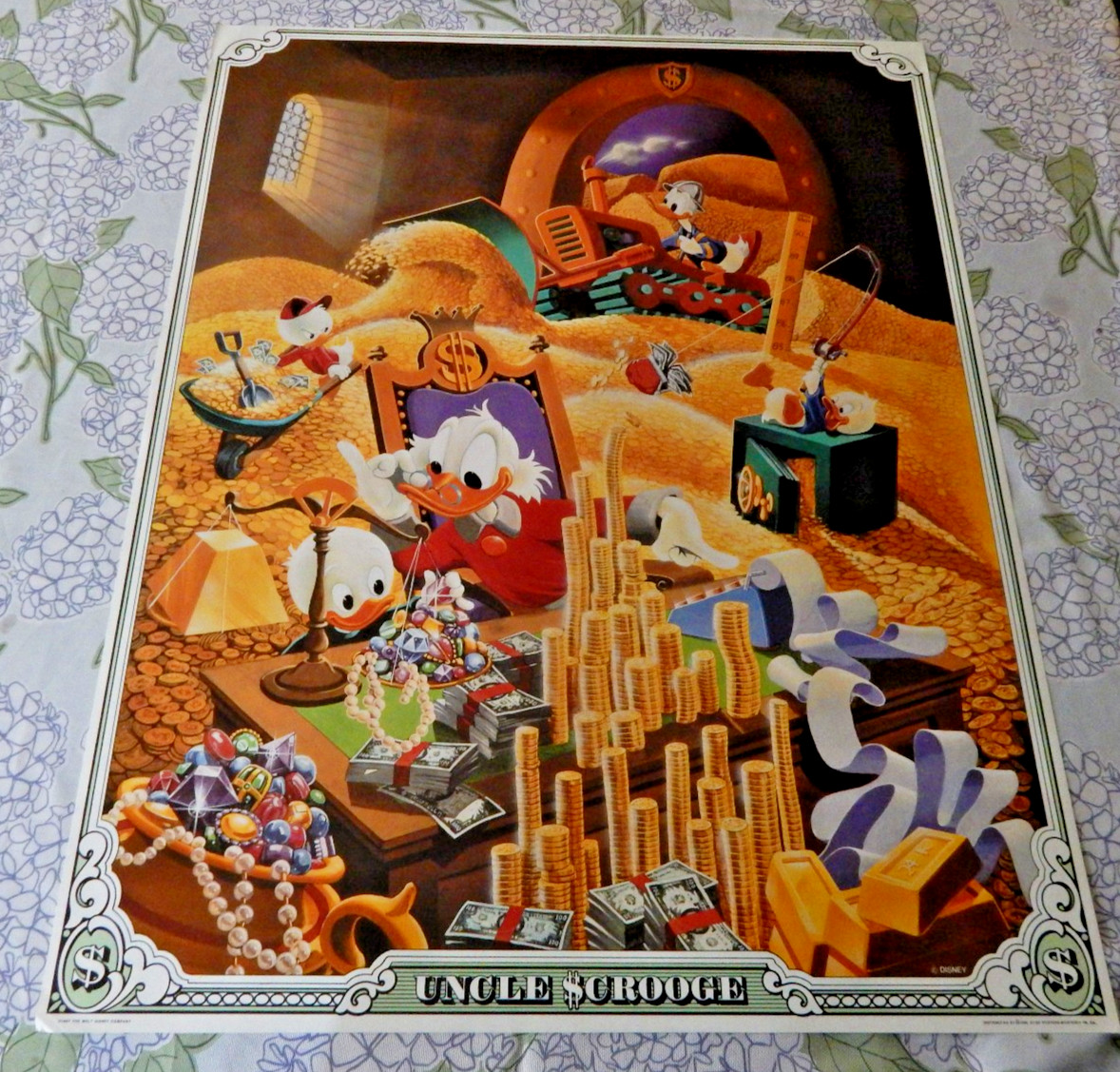 DuckTails Licensed Uncle Scrooge Poster Vintage Disney 1987 One Stop Posters 
