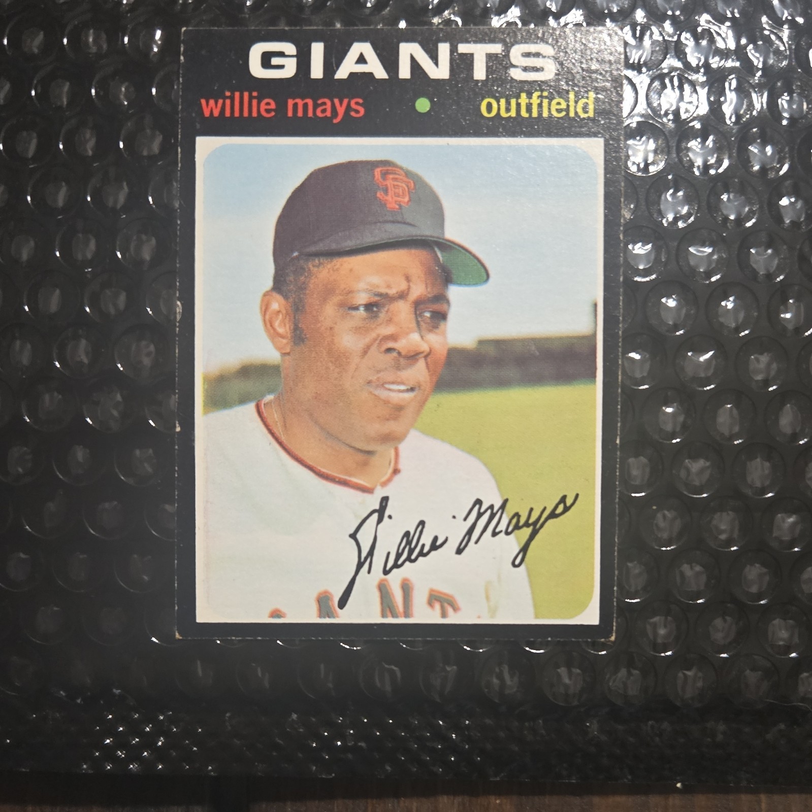 Topps 1971 Topps Willie Mays #600 San Francisco Giants Baseball Card Base Set Topps 1971 Topps Willie Mays #600 San Francisco Giants Baseball Card Base Set