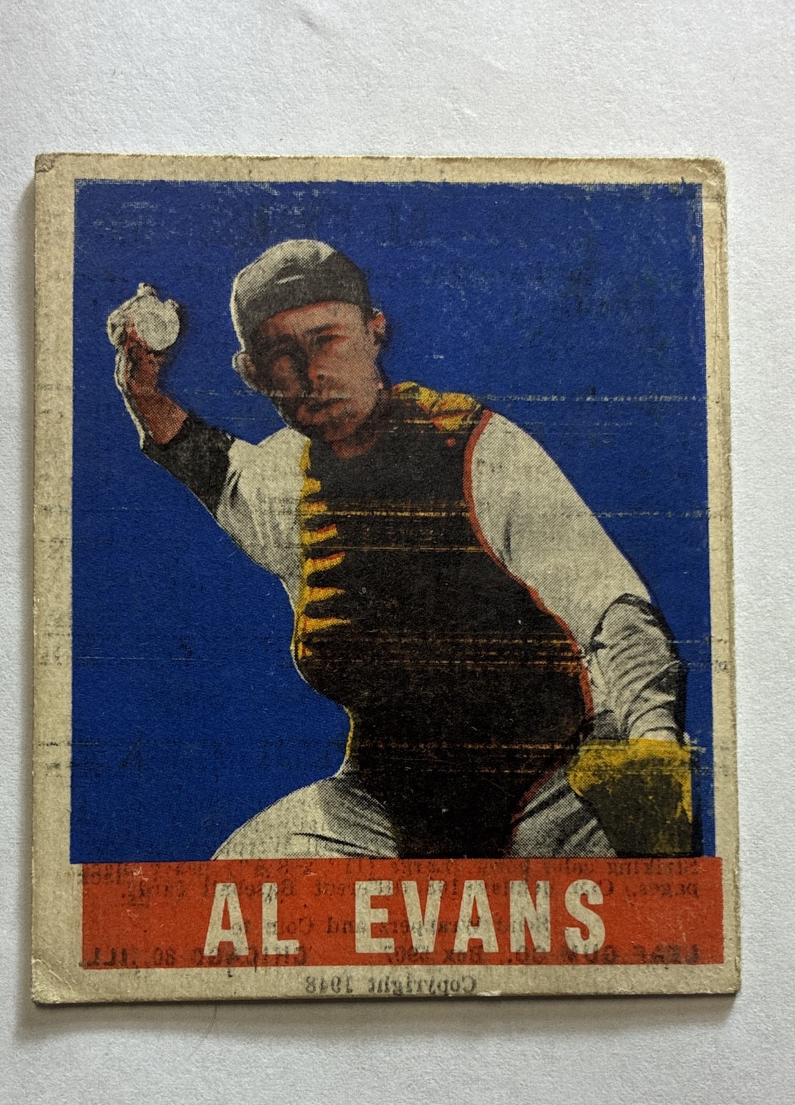 1948-49 Leaf - Al Evans #22 (RC)