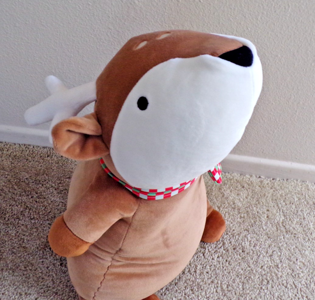 Pillowfort Brown Sugar Deer (Raindeer) Weighted Plush Stuffed- 3 lbs - @dr Pillowfort Brown Sugar Deer (Raindeer) Weighted Plush Stuffed- 3 lbs - @dr