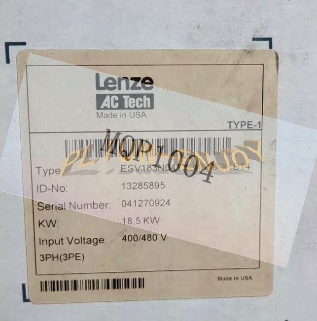ONE new Lenze Inverter ESV183N04TXB