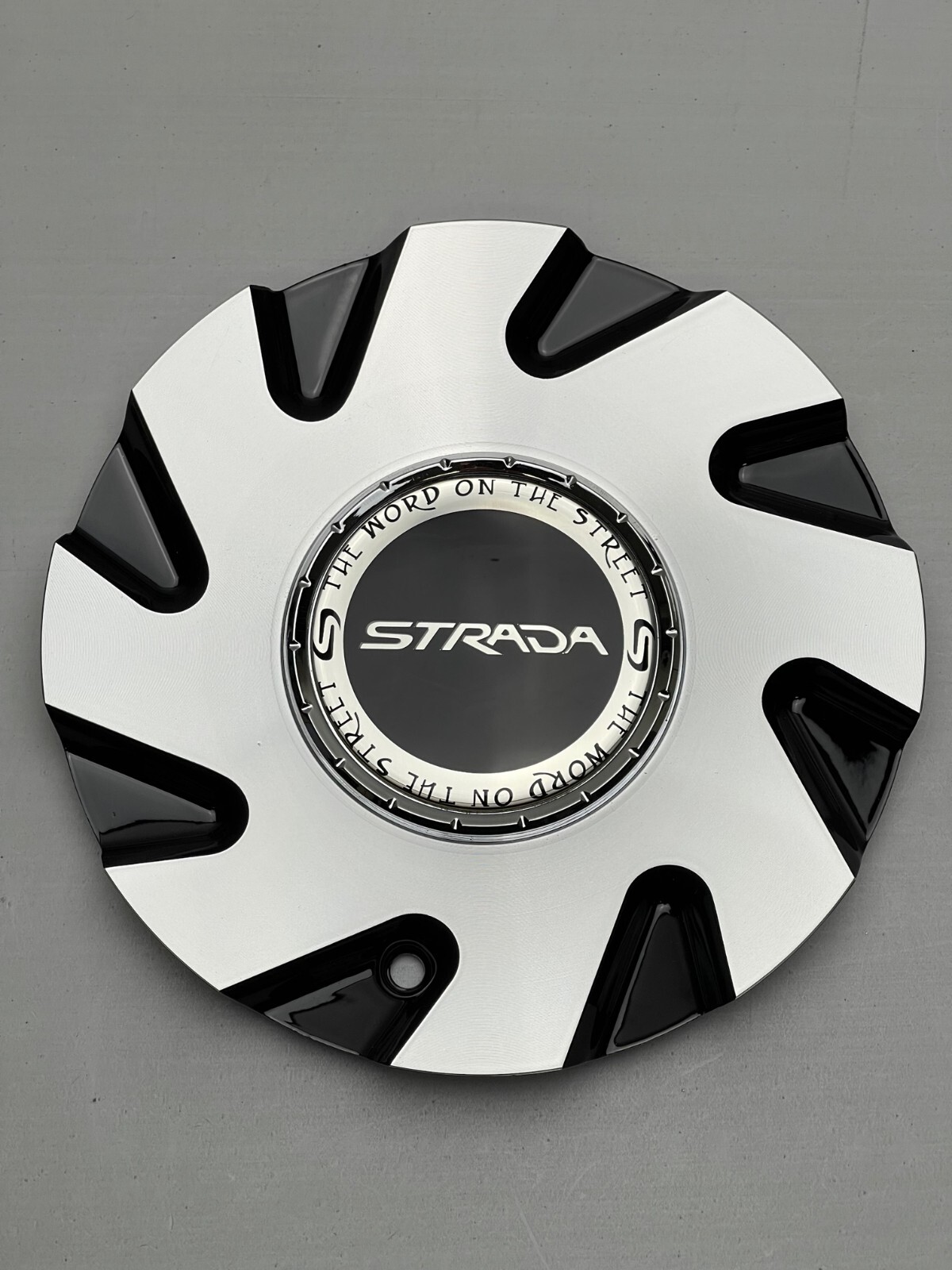 Strada Black And Machined Wheel Center Cap C-876B-1 C-STRA-2